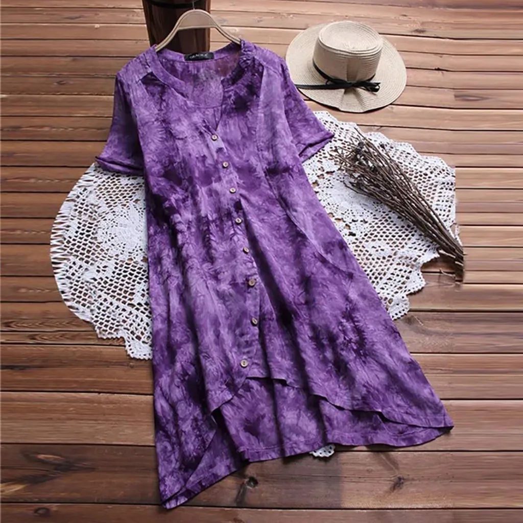 Женское платье большого размера с принтом однотонное комфортное свободное