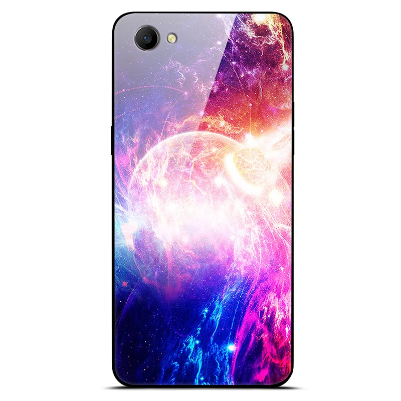 6," для OPPO A 3 Чехол закаленное Стекло задняя крышка OPPOA3 чехол для OPPO A 3 coque для OPPO A 3 звездное пятнистости Стекло чехол для телефона