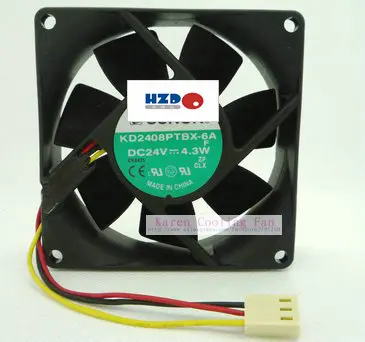 HZDO 8025 24V 4 7 W KD2408PTBX-6 охлаждающий вентилятор 80*80*25 мм | Компьютеры и офис