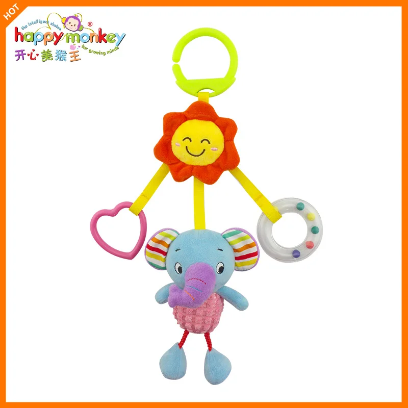 Счастливый обезьяна кроватки подвесные игрушки 0 1 прикроватной тумбочке