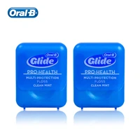 oral b glide pro health dental floss multi protection deep clean flat thread smooth flosser for oral hygiene 40m 26pcs