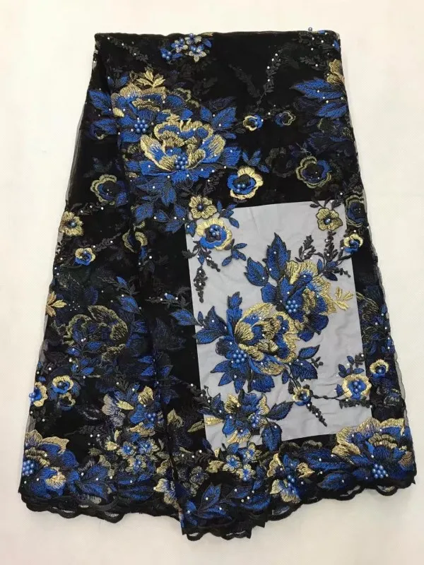 Французский Чистая Кружево Ткань Африканский ажурные Дизайн Вышивка с Камни для