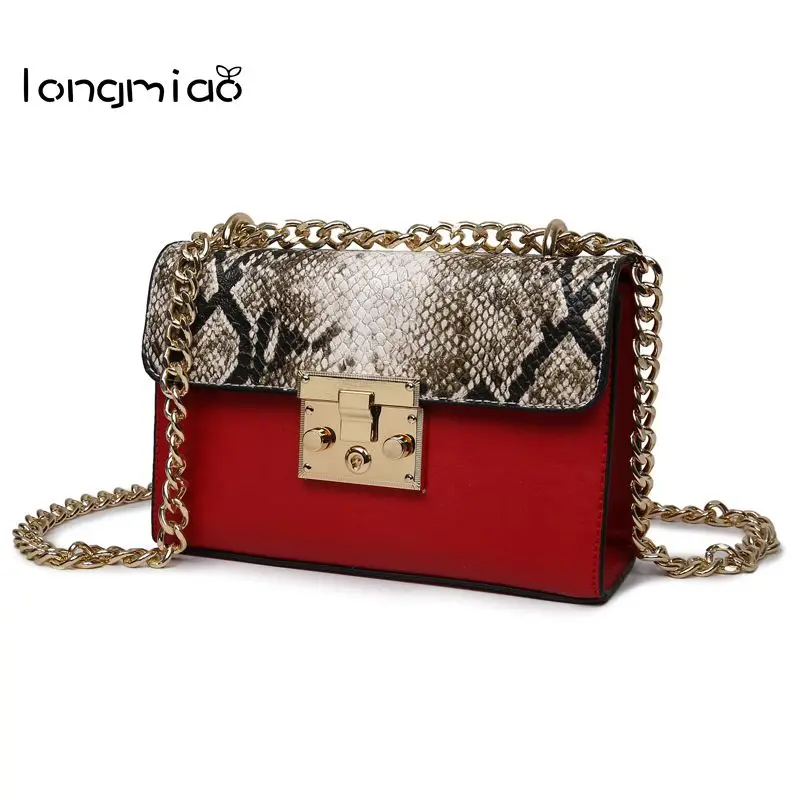 Женские дизайнерские сумки из змеиной кожи longmiao высококачественные на плечо с