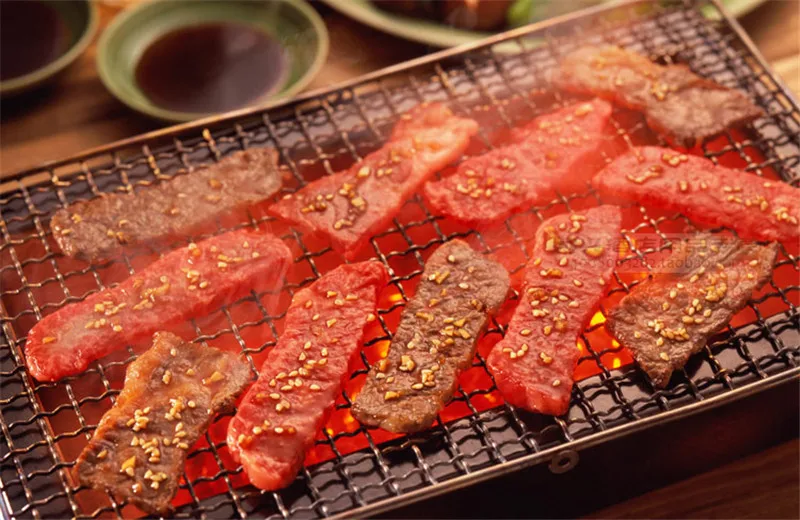 Барбекю parrilla de barbacoa решетка сетка inox мангал инструменты для барбекю Металлические квадраты волнистые отверстия проволочная сетка антипригарная нержавеющая сталь
