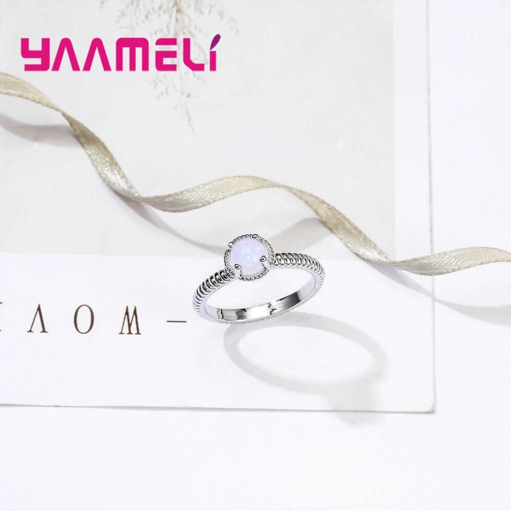 Кольцо с опаловым камнем серебряное кольцо блестящим 925 пробы бесплатная