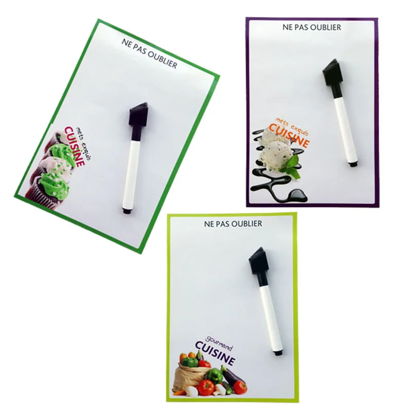 Кухонная печатная сухая стираемая Гибкая Магнитная белая доска/доска для