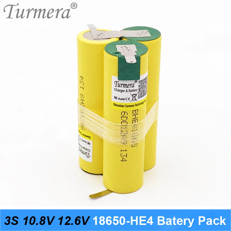 Новый оригинальный 3S 12 6 V 4S 16 8 аккумулятор 18650 HE4 2500mah 20A ток разряда для
