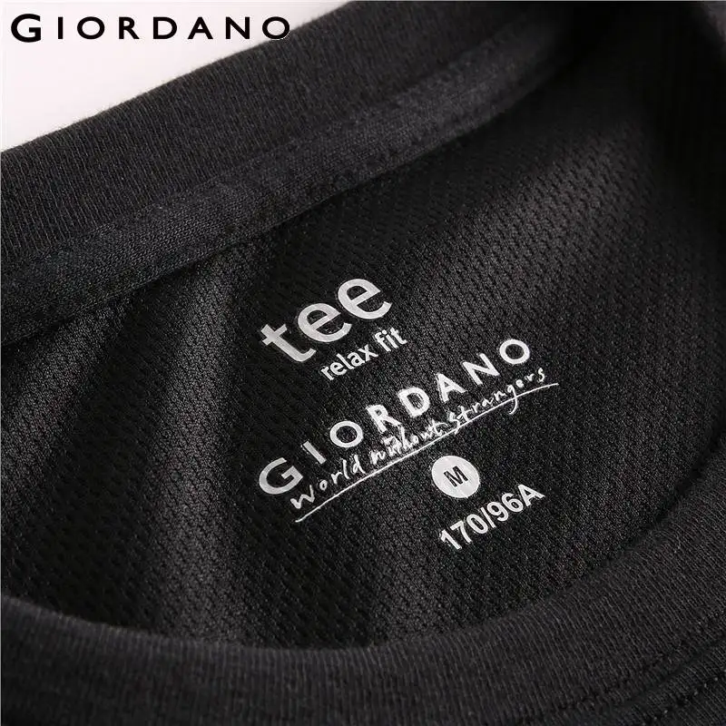 Giordano мужские быстросохнущие летние быстросохнущая футболка Мужские дышащие