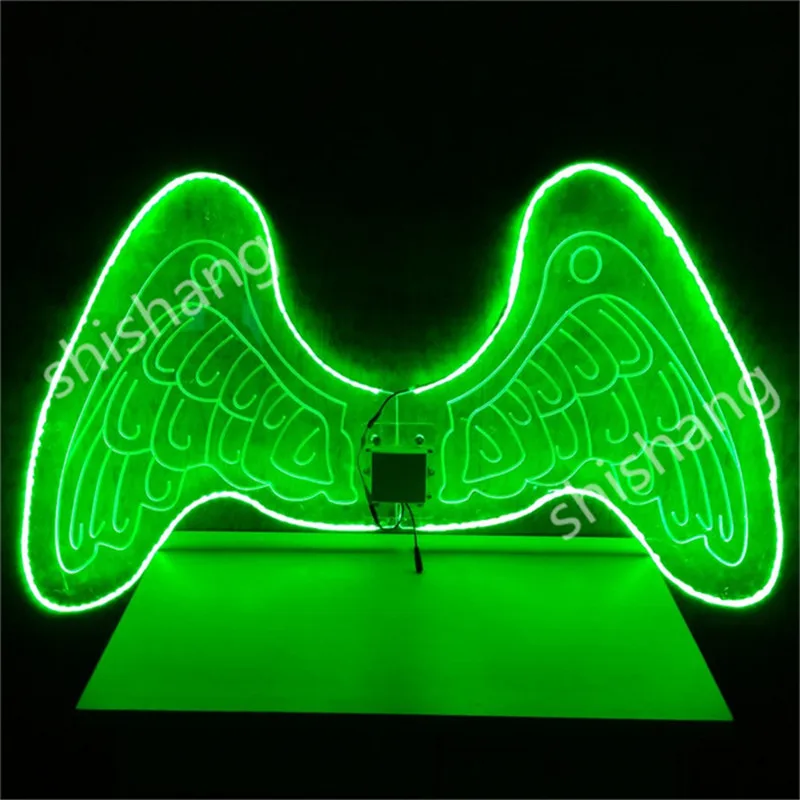 

CY06 RGB colorful light backplan ballroom dance led costumes glowing wings model performance dress outfit dj clothe bar wears ds