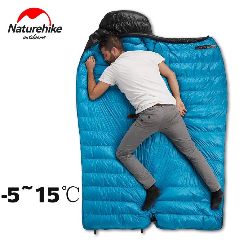 Naturehike CW400 конверт Тип белый гусиный пух спальный мешок зимний теплый s лагерь