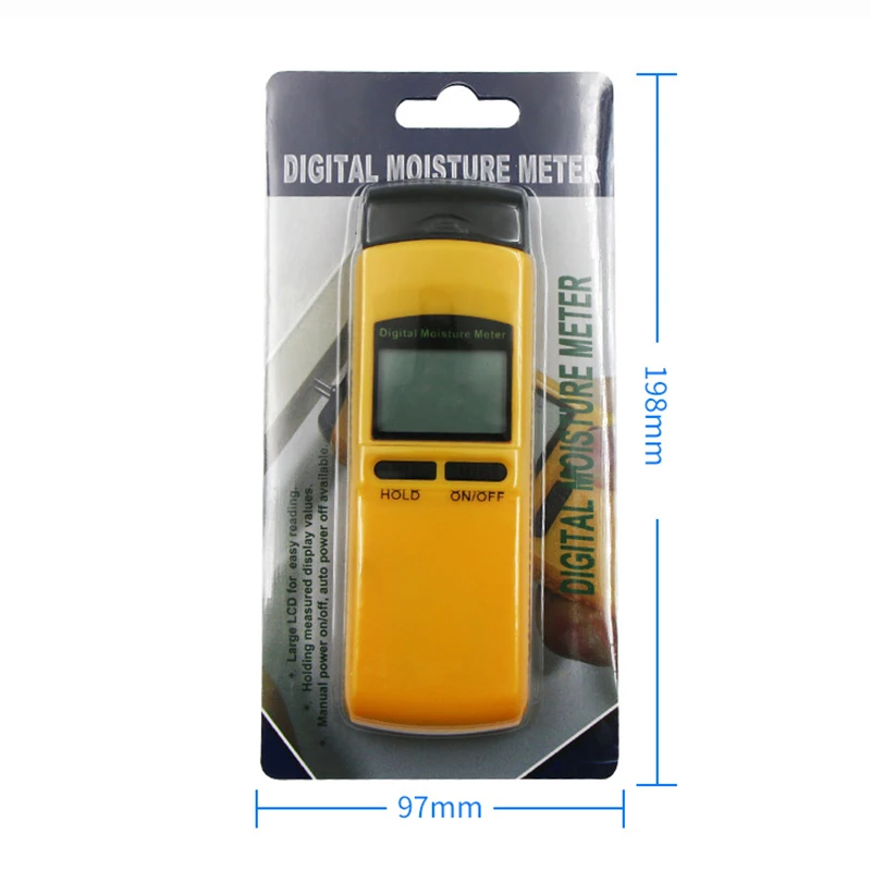 4Pins Digital Wood Moisture Meter Tree Bamboo Paper Tester Detector Humidity Timber Damp Backlight | Инструменты