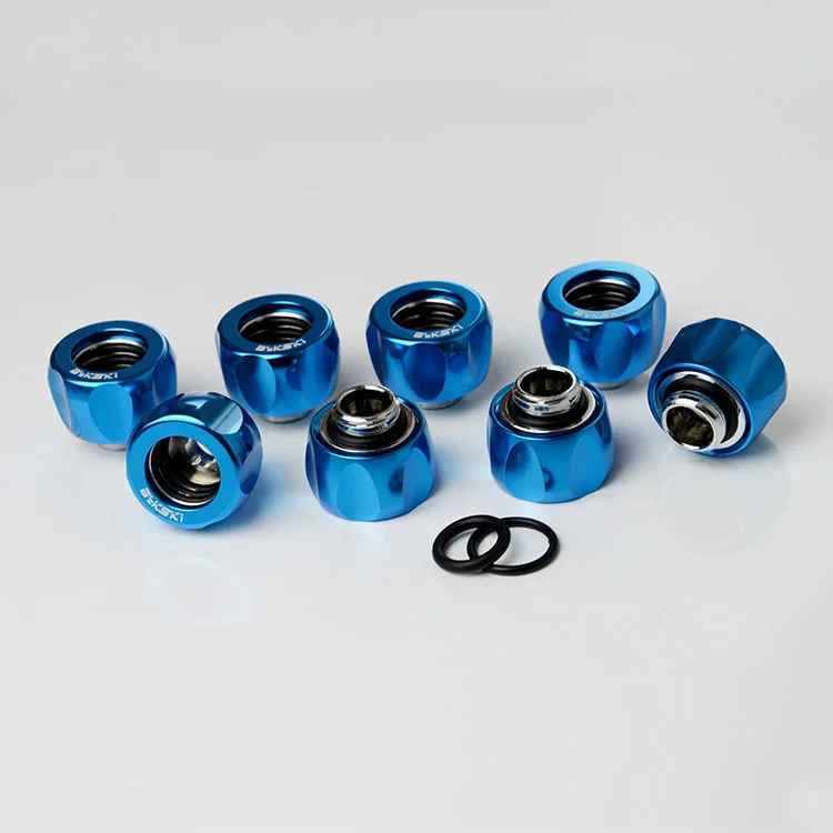 8 шт./лот фитинг для твердой трубки OD14mm ручной Компрессионный G1/4 '' аксессуары