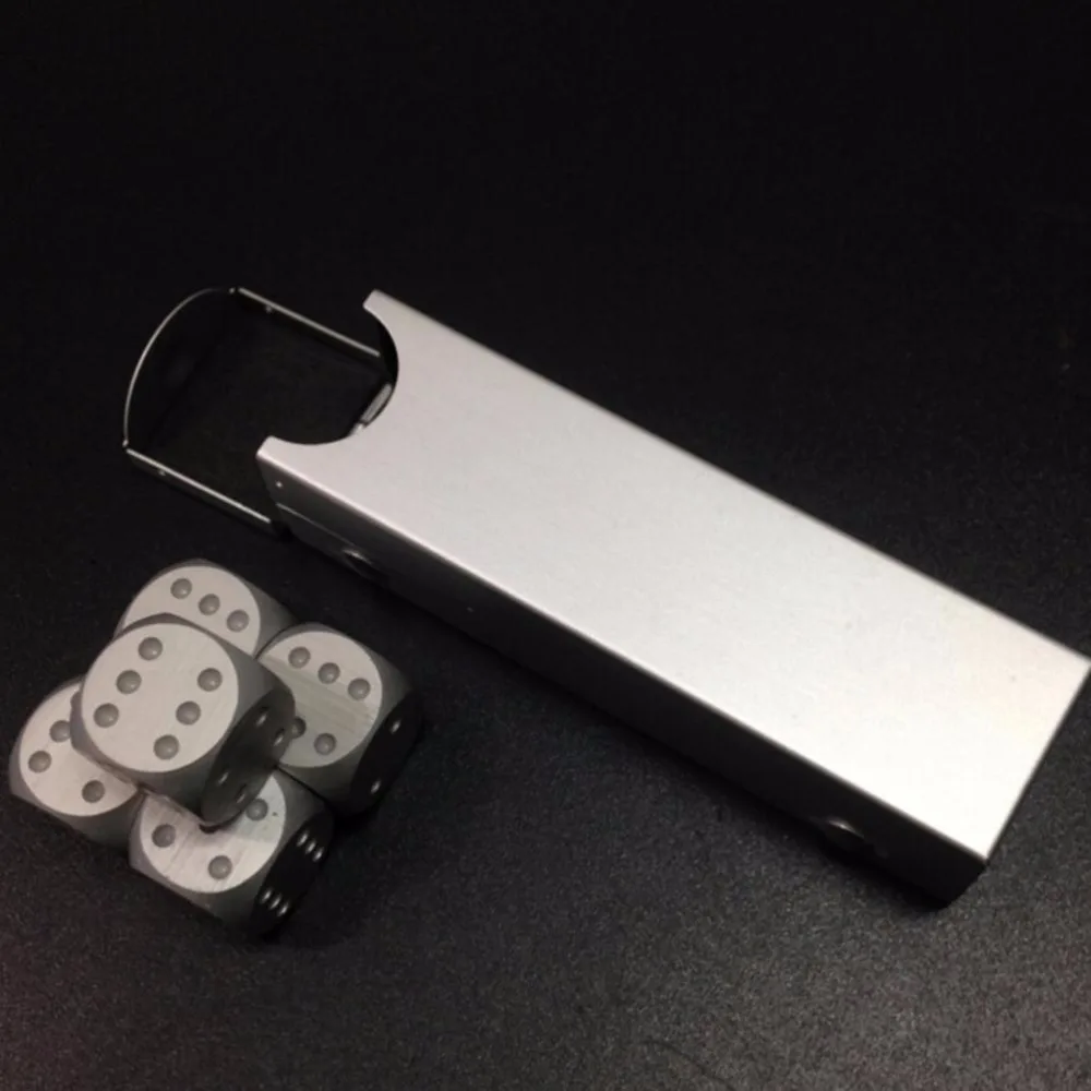 5 шт. портативная настольная игра из алюминиевого сплава|Кубики| |