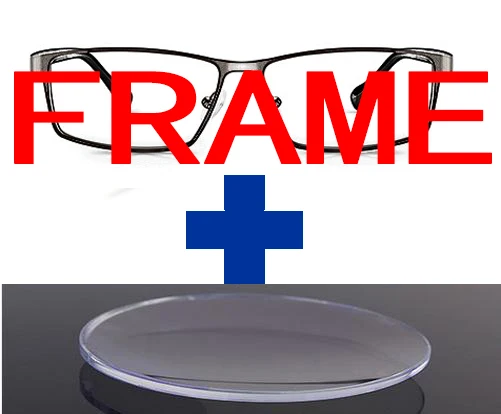 FRAME AND LENSES = SCOBER = полуободок из титанового сплава, Золотая оправа, коммерческое изготовление на заказ, оптические очки по рецепту для близорукости, фотохромные-от 1 до 6 - Цвет оправы: FRAME AND LENSES