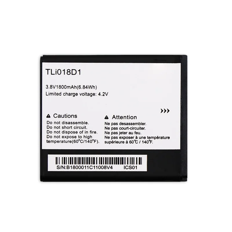 

Аккумулятор TLi018D1 1800 мА · ч для Alcatel one touch OT-5038 OT-5051D OT-5051X Pixi 35 5038D POPD5 POP D5 35