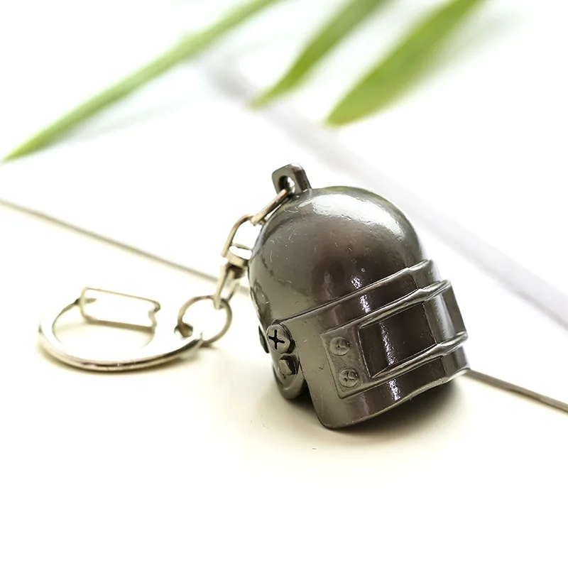 10 шт./лот PUBG Косплей Костюм брелок Подвижный шлем рюкзак Pan сплав модель брелок llaveros 98 к AWM Мини Подвеска llaveros - Цвет: Армейский зелёный