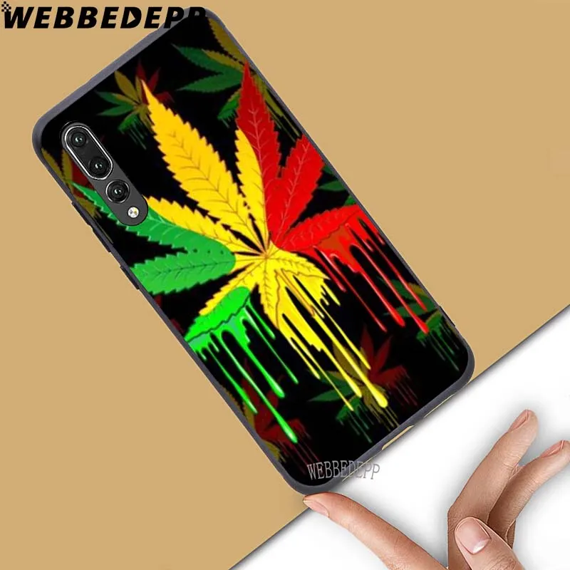 WEBBEDEPP мягкий чехол с листьями сорняка для Huawei Honor 6 7A Pro 7C 8C 7X 8X 8 9 10 lite Note10 | Мобильные
