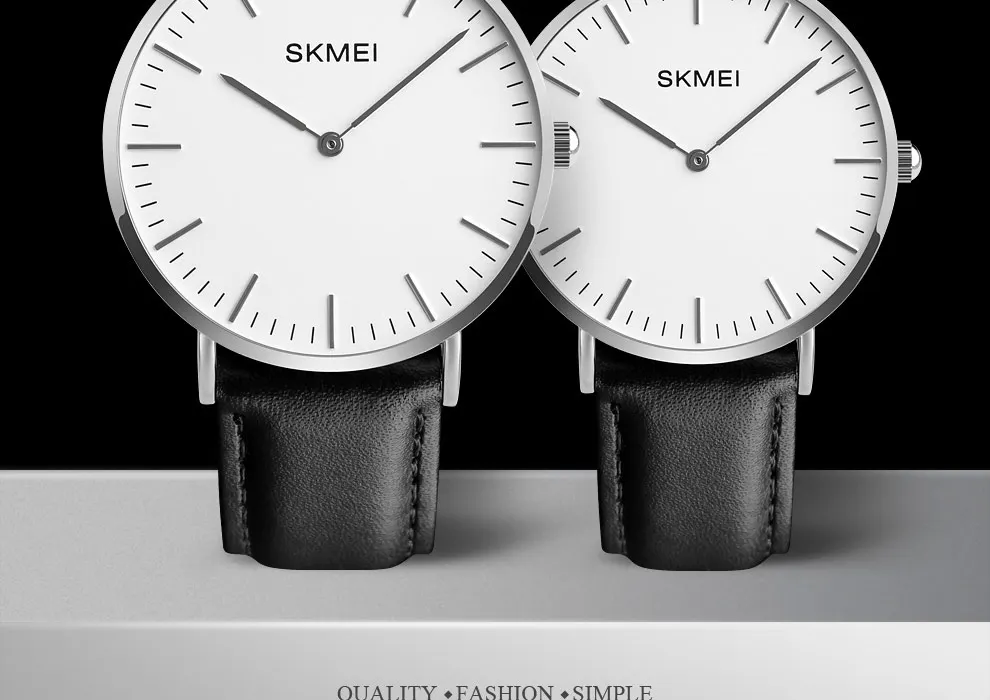 Новые модные часы SKMEI, женские парные часы, ультра тонкие кварцевые часы, элегантные женские часы, женские наручные часы, Montre Femme