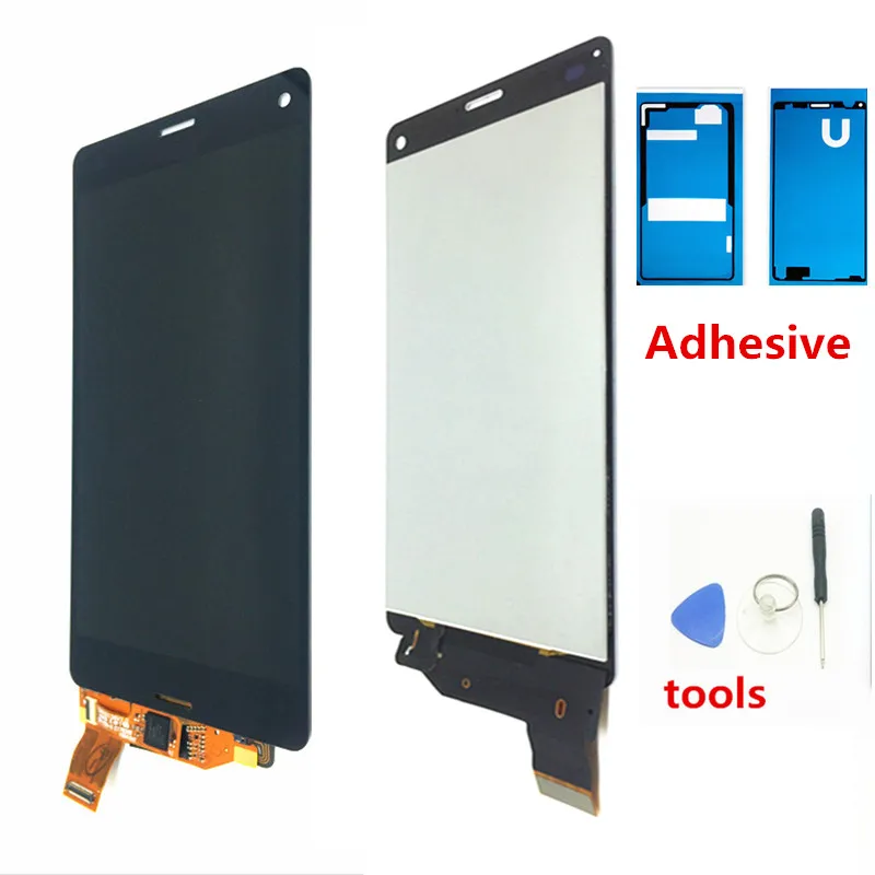 4,6 ''черный белый экран для sony Xperia Z3 Compact D5803 D5833 ЖК-дисплей кодирующий преобразователь сенсорного экрана в сборе запасные части
