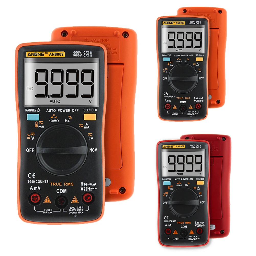 /DC Ammeter Ohm Voltage Auto Range Transistor Voltmeter Multimeter Tester Handheld Digital | Инструменты