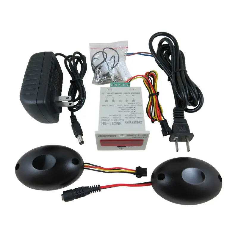 AC100 240V Digital 6 цифровой красный светодиод людей счетчик количества фотографий +