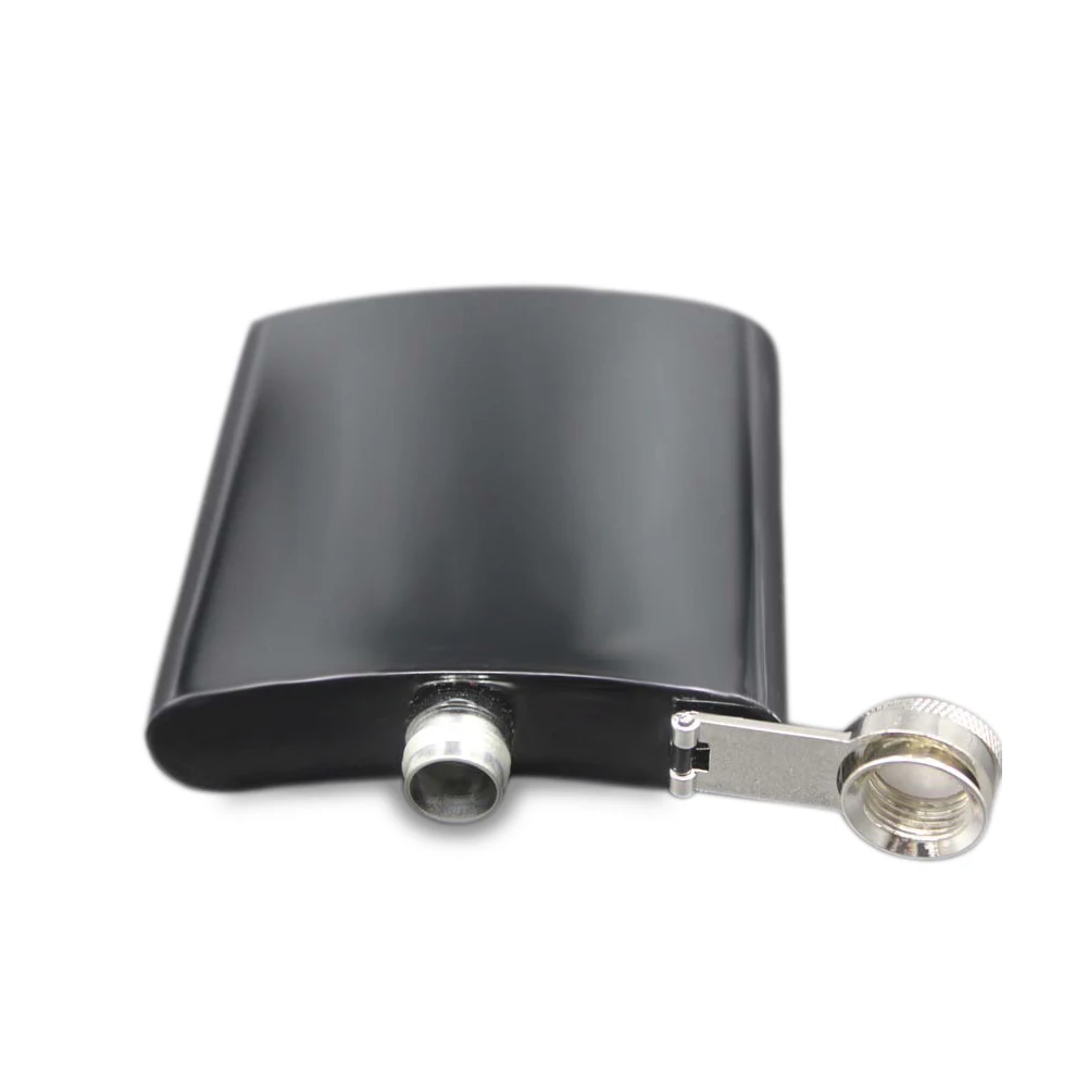 Матовая плоская колба из нержавеющей стали 6 унций карманный размер для хранения