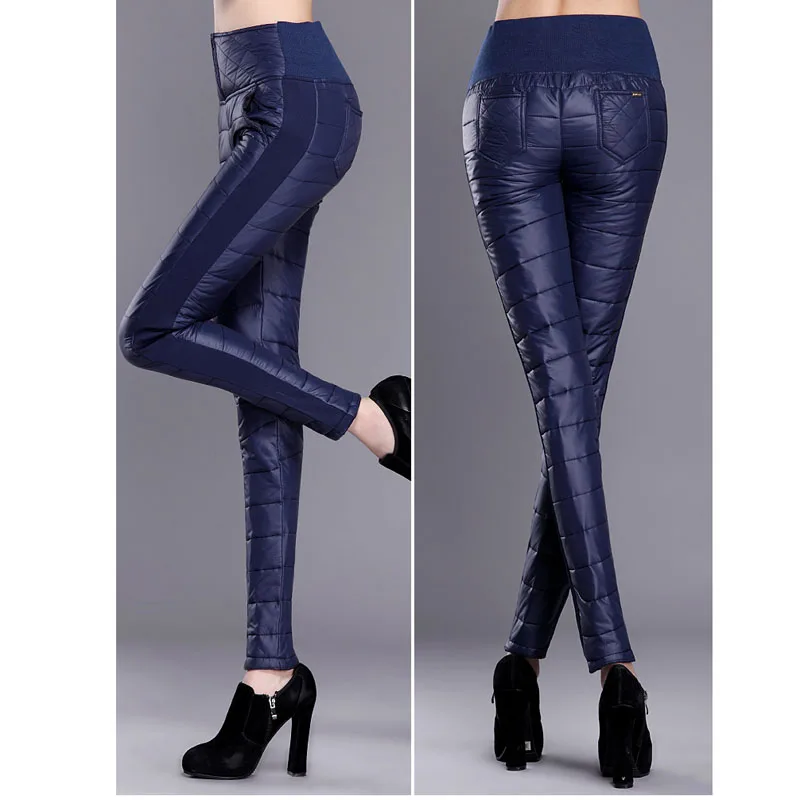 Дамы брюк-новинка зимние кашемировые Теплый пуховик женская одежда повседневные