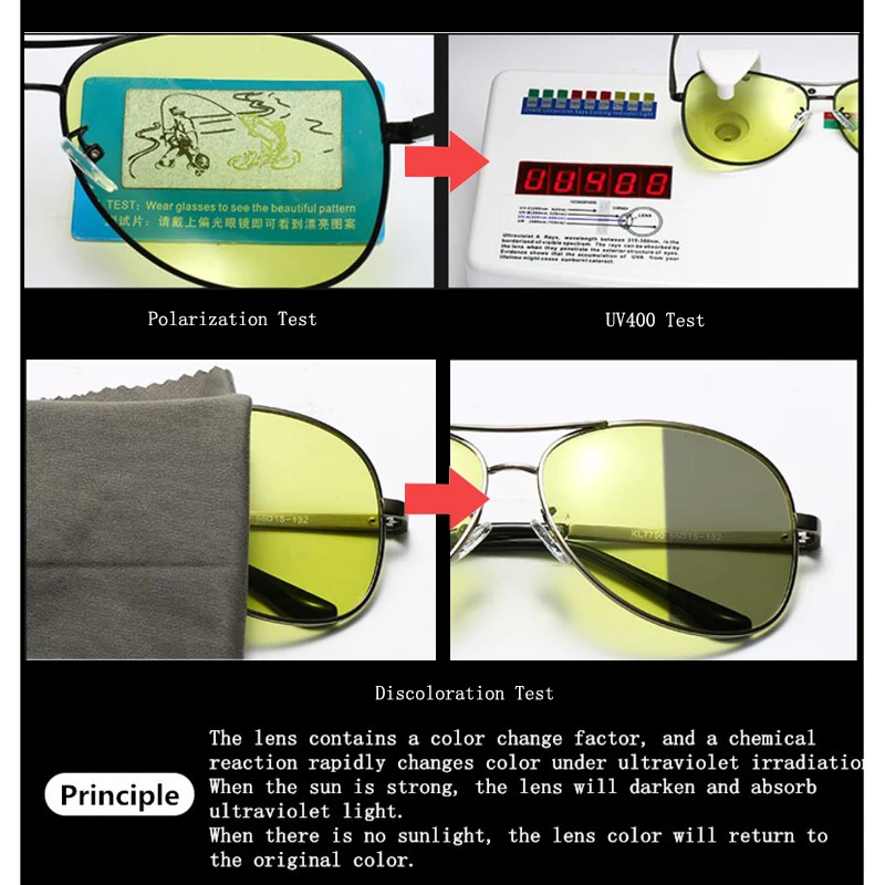 Солнечные очки SOPRETTY S7751 мужские фотохромные поляризационные солнцезащитные