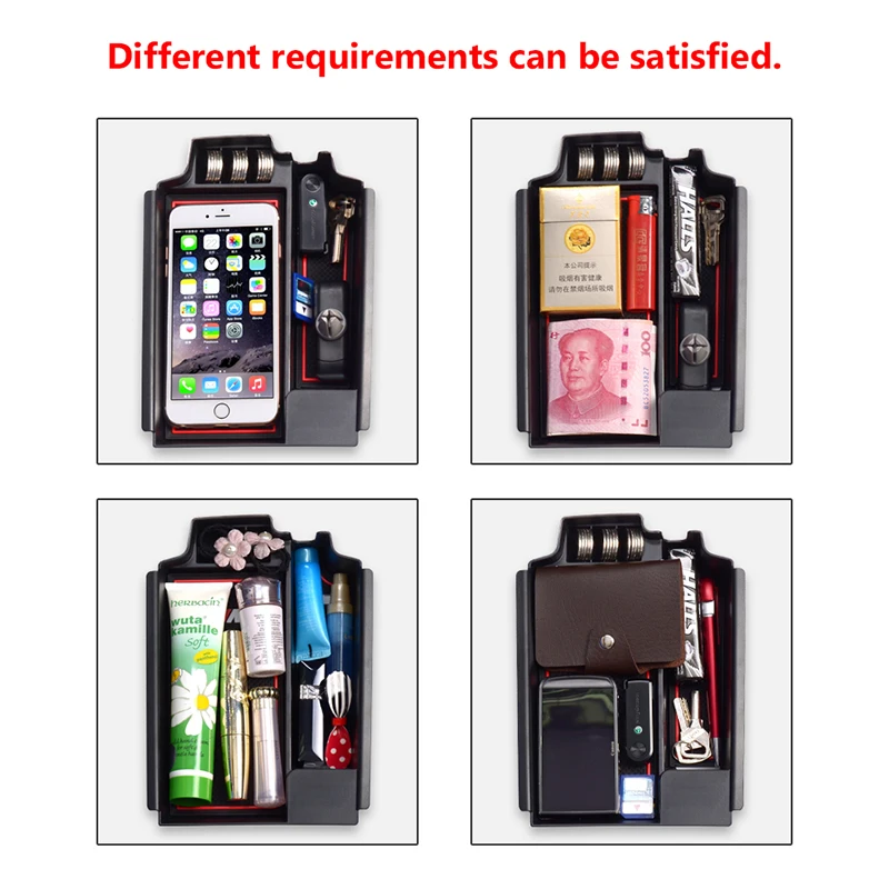 Auto Car Central Armrest Storage Box For BMW G30 G31 G38 5 series 2017 2018 Anti Slip Mat Organizers Groove Bag PVC Accessories |