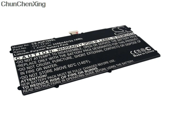 Аккумулятор Cameron Sino 3350 мАч для Asus EE Pad TF700 TF700T Transformer PAD TF700|Батареи планшетов и