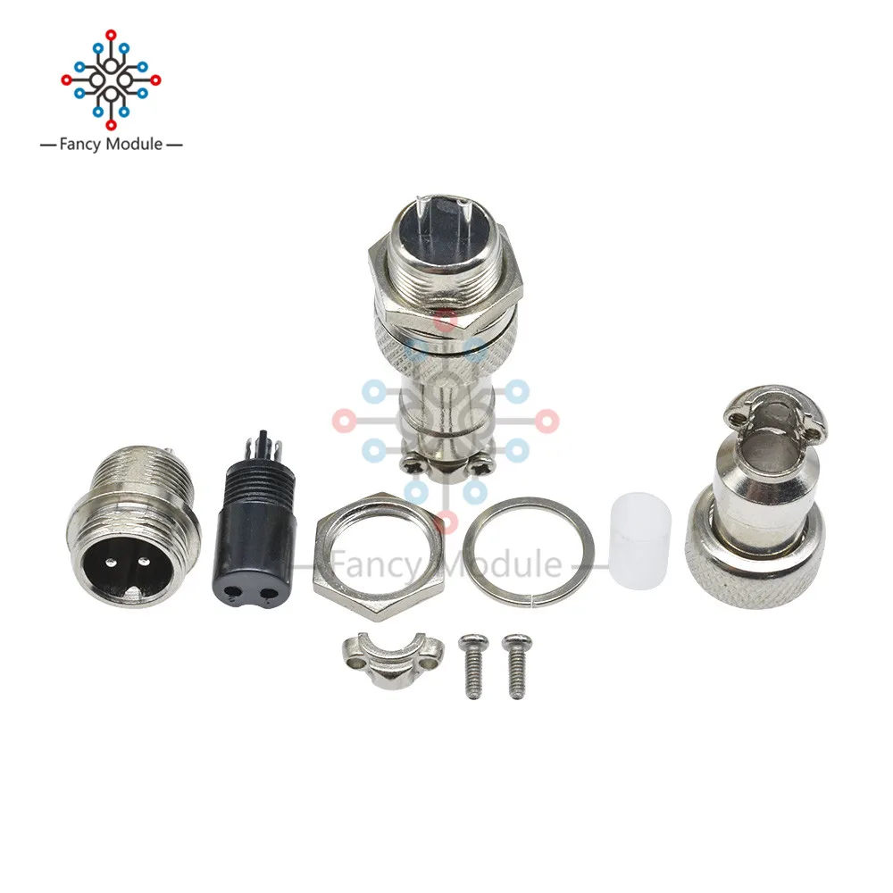 1 комплект GX12 2/3/4/5/6/7Pin 12 мм авиационный штекер и гнездо винтовой резьбовые
