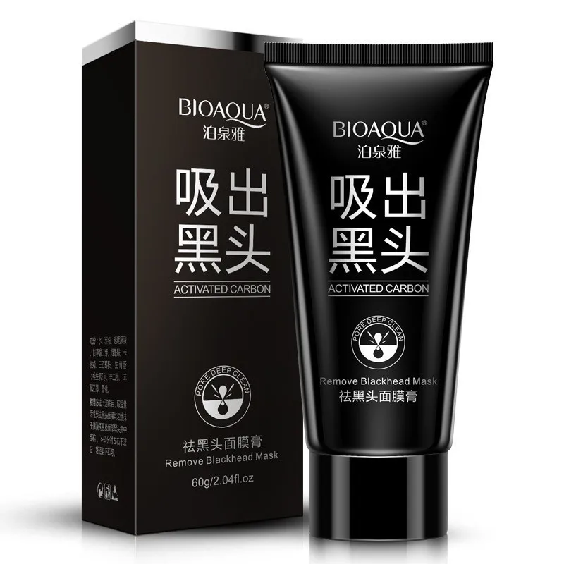 BIOAQUA для ухода за кожей Черный Грязевая маска для лица глубокая Очищающая Удалить угри маска для лица клубника для удаления прыщей