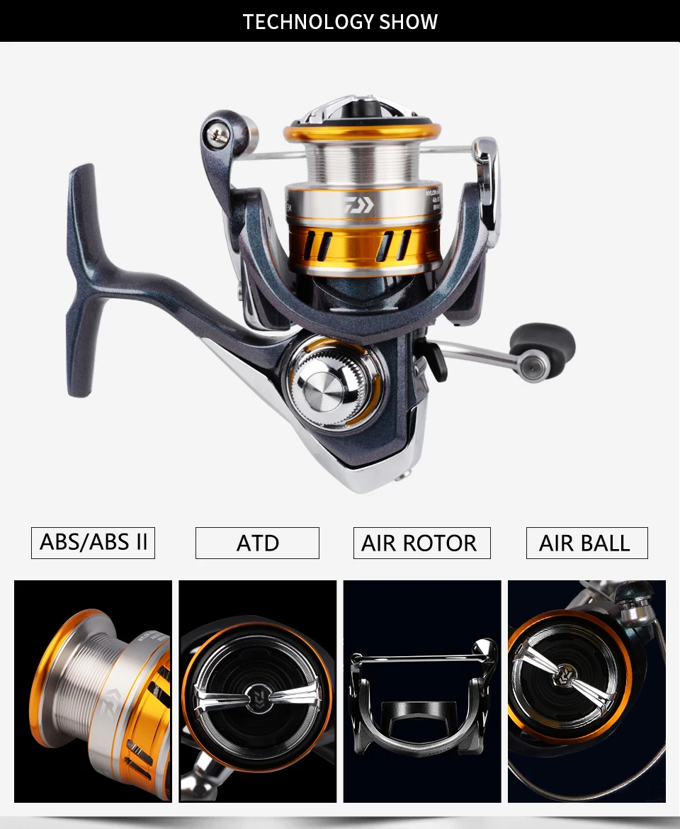 DAIWA REGAL LT рыболовные спиннинговые Катушки 1000D 2000D 2500D 2500DXH 3000DC 3000DCXH 10BB ВОЗДУШНЫЙ РОТОР алюминиевые катушки рыболовные колеса