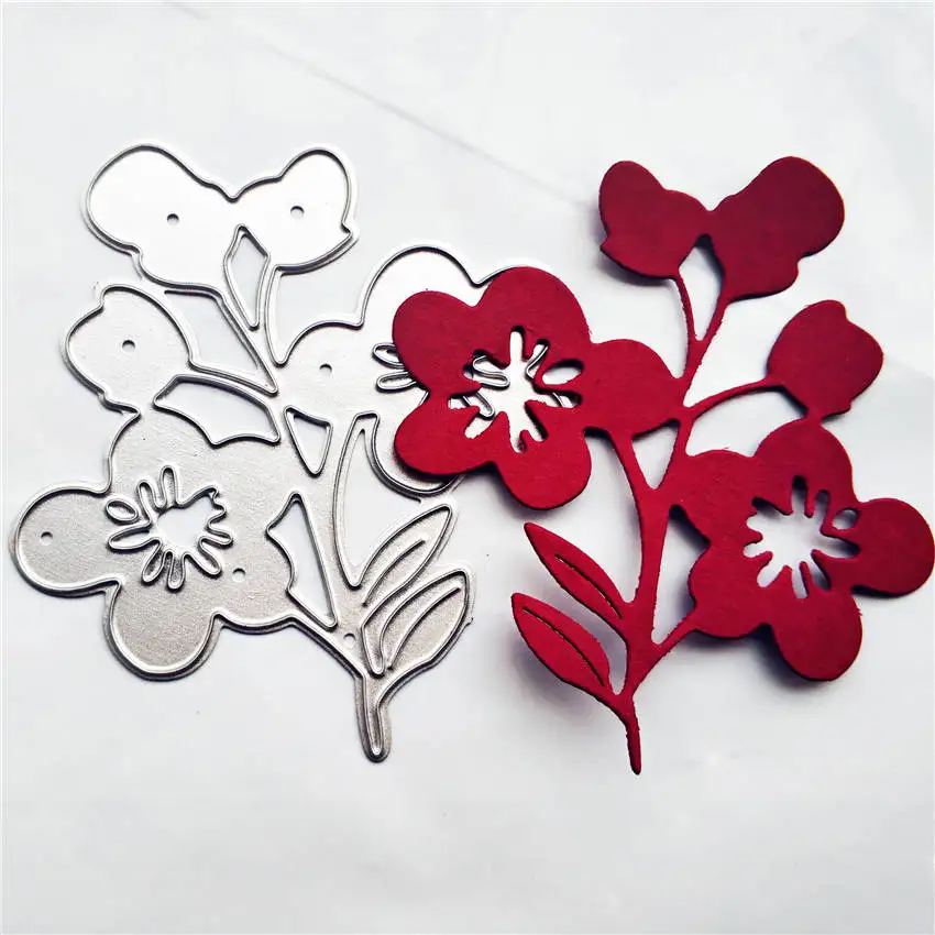 Wild flower old metal cutting die practice hands-on DIY clip art album craft mold scrapbook | Дом и сад