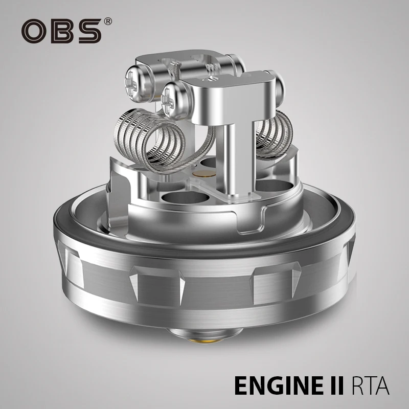 Оригинальный атомайзер OBS Engine 2 RTA 5 мл с супер двойной катушкой и регулируемым