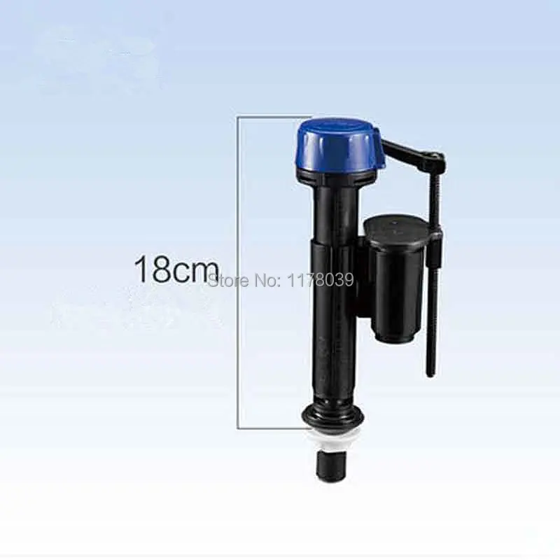 

Сверхкороткий впускной клапан для воды черного цвета, высота не может быть отрегулирована, клапаны для наполнения резервуара для воды в туалете, детали резервуара для воды в туалете, 18 см