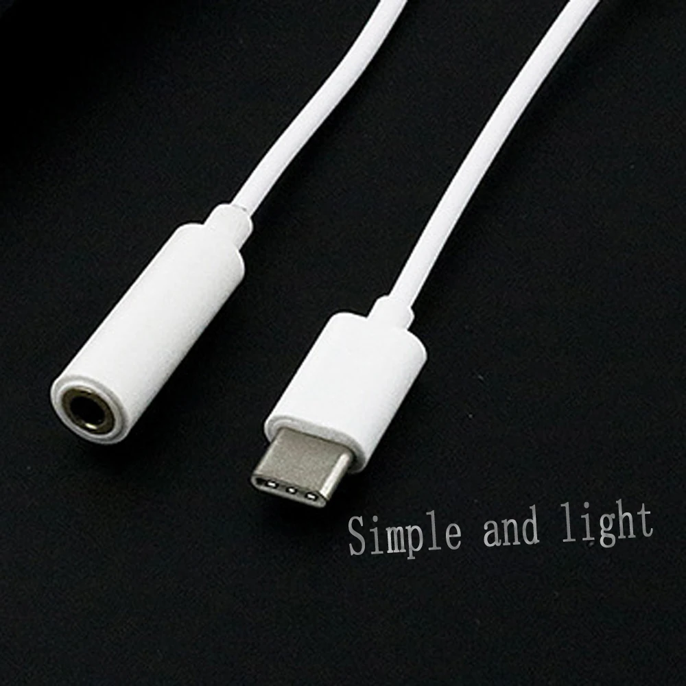 

100 шт., адаптер для наушников типа C на 3,5 мм, usb 3,1