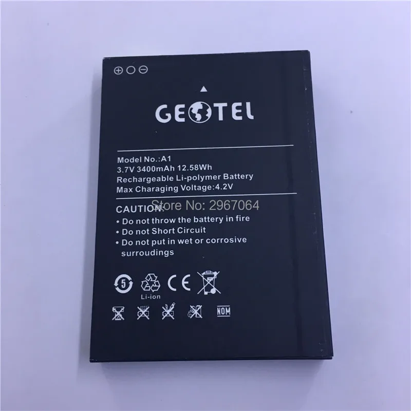 Аккумулятор для мобильного телефона GEOTEL A1 3400 мАч длительное время ожидания