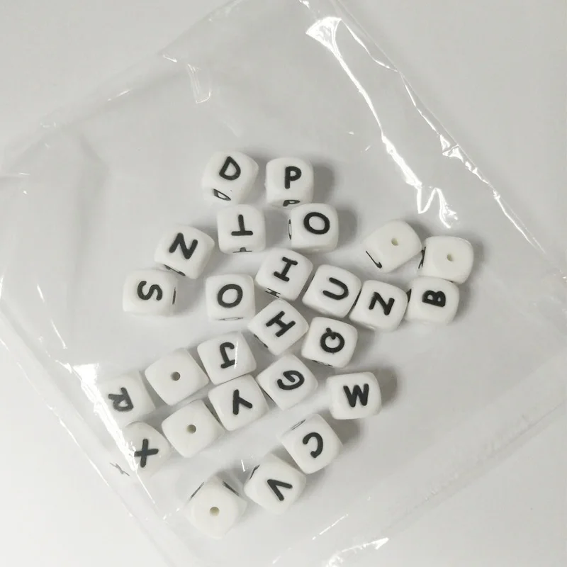 Random 30 PCS/Set Acrylic Dice Alphabet/Star/Heart Puzzle Games 12 mm DIY Bead Dice