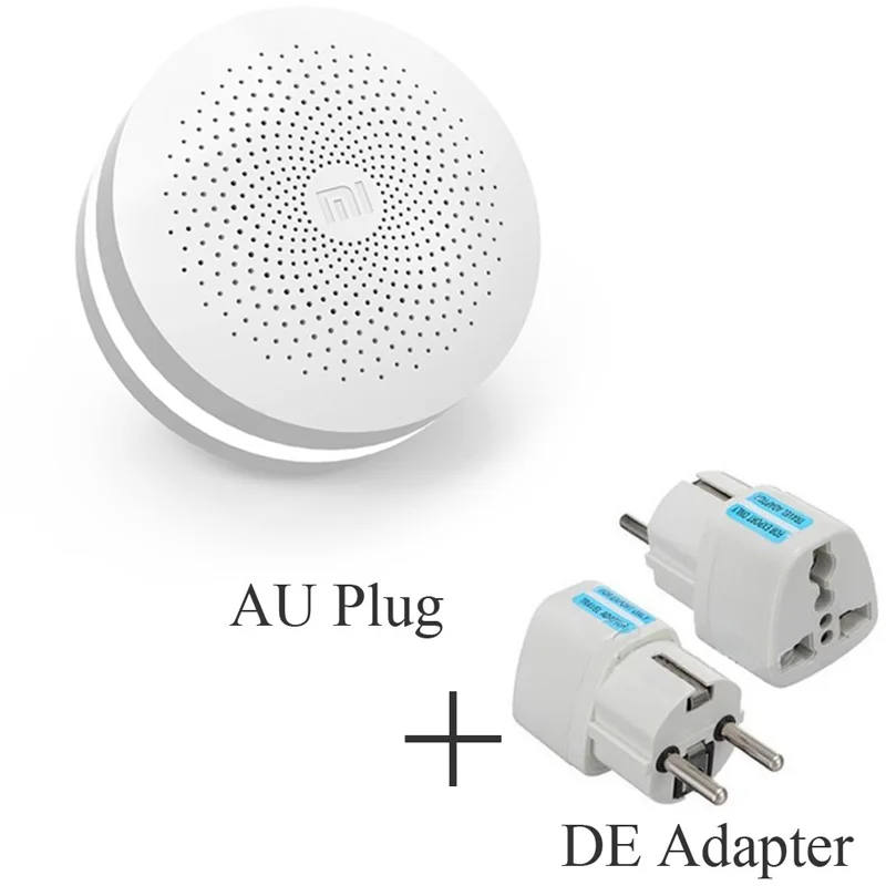 Add DE Adapter Xiao mi jia шлюз 2 умный дом комплекты шлюз сигнализация Контроль mi датчик двери звонок радио Yi камеры температуры - Цвет: Add DE Adapter