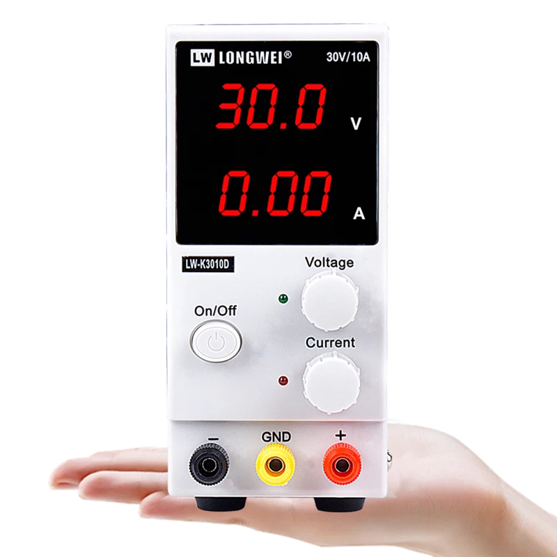 Lw-k3010d 30v 10a DC подсказок Питание Напряжение регуляторы лаборатория Регулируемый 110/220V Источники питания с Тестовые провода