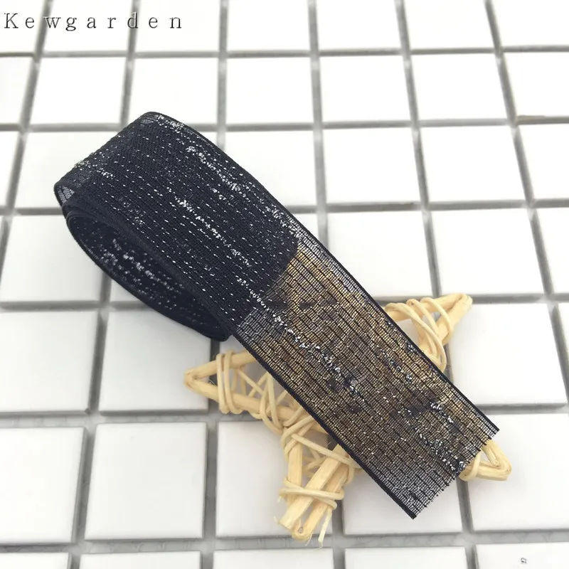 Лента из серебристой проволочной пряжи 25 мм 2 5 см|satin ribbon|ribbon diyyarn ribbon |