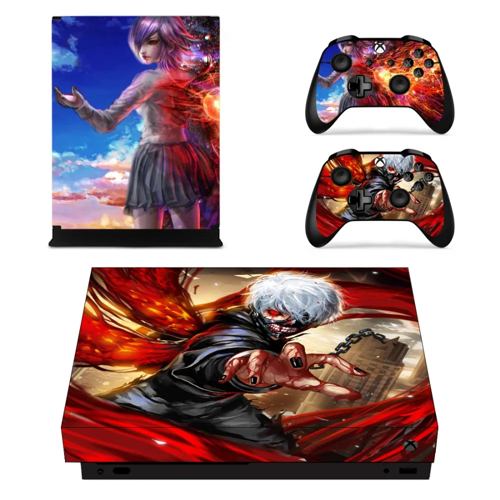 Аниме Tokyo Ghoul Лицевая панель консоль и наклейка на контроллер для Xbox One X |