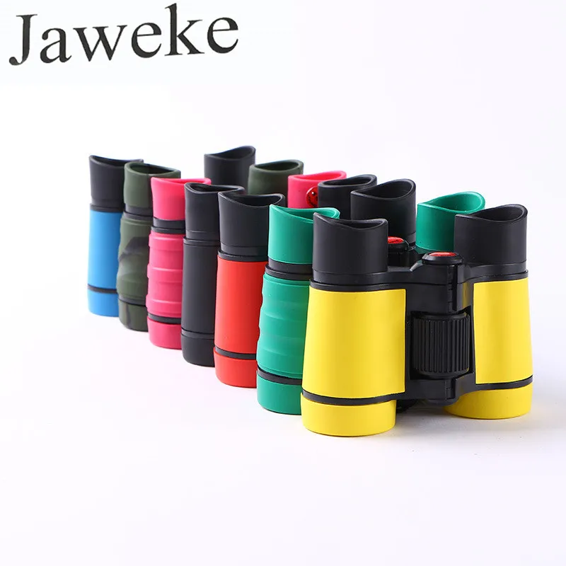 JAWEKE 4x30 портативный детские бинокли красочный Телескоп для детей резиновая ручка