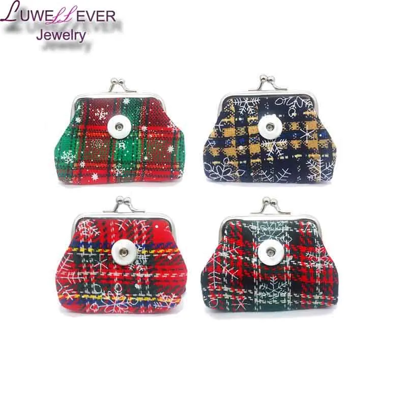 

Christmas Mini 023 Fabric 18mm Snap Button Kids Women Bag Charms Multifunction Keyring Key Rings Purse jewelry 9cm*7cm*7cm