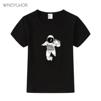 2021 new summer children t shirt the astronauts space cotton t shirt girl short sleeve tshirts kids baby clothes boy tops tee