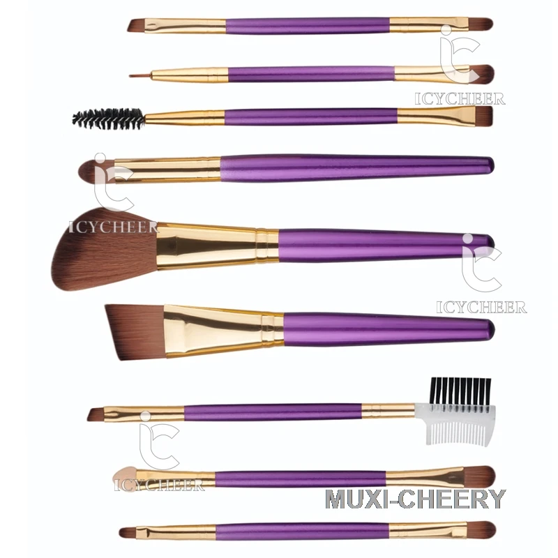 

Pro Makeup Cosmetic 9pcs Eyeshadow Brushes Set Powder Foundation Lip Brush Tool
