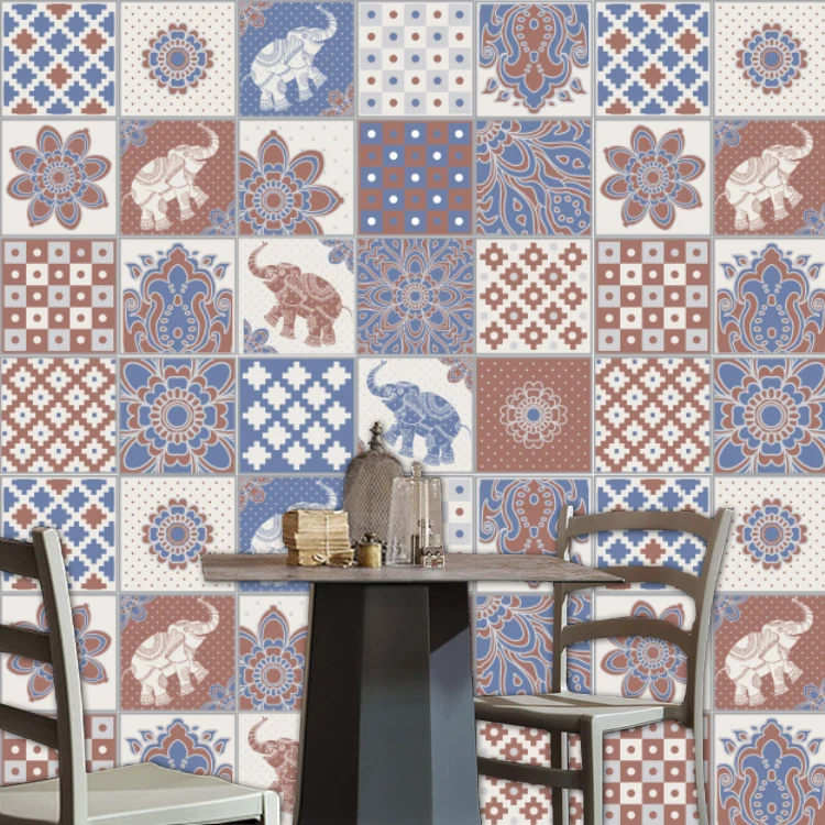 Самоклеящиеся водонепроницаемые плитки из ПВХ в современном арабском стиле