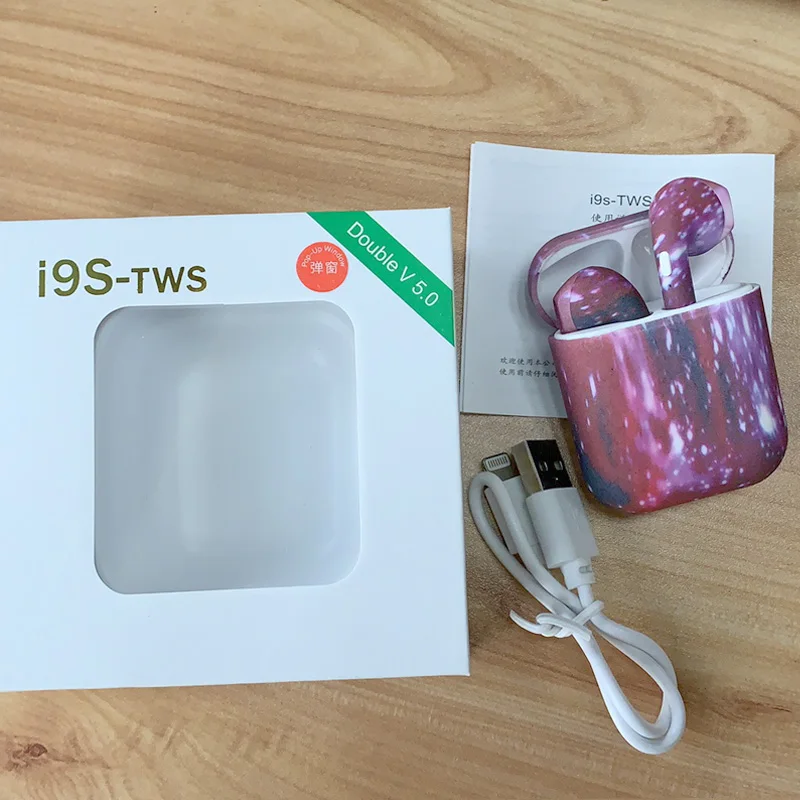 I9S наушники вкладыши TWS Bluetooth 5 0 Беспроводная стерео гарнитура с Поддержка