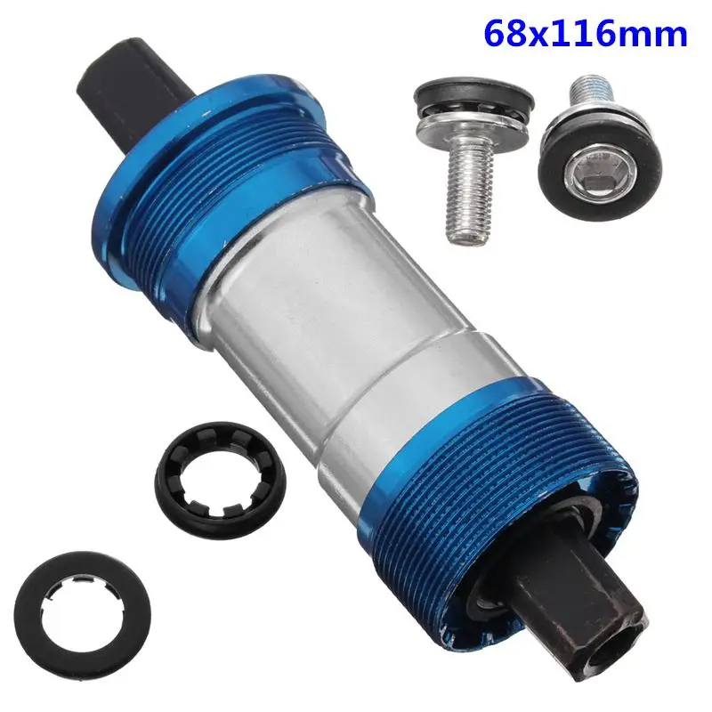68x116mm Подшипник Нижний Кронштейн MTB шоссейный велосипед Нижний центральный кронштейн оси 68 мм водонепроницаемый для фиксированной передачи горных велосипедов - Цвет: 68x116mm